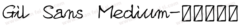 Gil Sans Medium字体转换